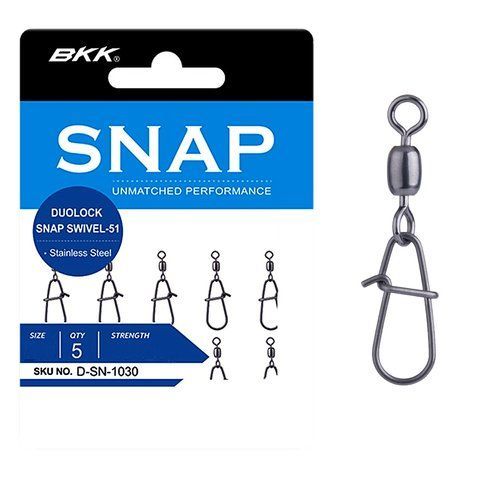 Застібка з вертлюгом BKK Duolock Snap Swivel-51 #2 2191250 фото