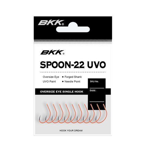 Гачок BKK для блешень Spoon-22 UVO #2 (A-ES-8156) 2226437 фото
